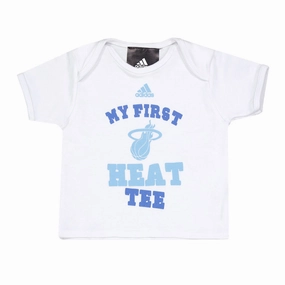 NBA - Kids' (Infant) Miami Heat My First Short Sleeve T-Shirt (K81DEWNHE) Flex Ribbed Cuffs Smooth Zone Paneling