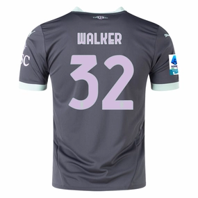 Puma AC Milan Kyle Walker Third Jersey w/ Serie A Patch 24/25 (Shadow Gray/Fresh Mint) Heat Ready