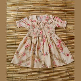 Bonjour Diary Romantic Tunic Dress, Antoinette Print Silky Form Crystal-Detail