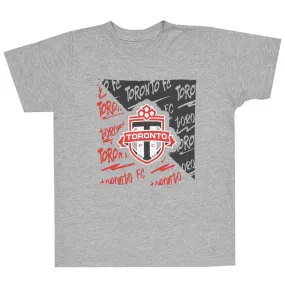 MLS - Kids' Toronto FC Divide Short Sleeve T-Shirt (HK6B3SCP4S01 TFC) Lightweight Mesh Panels