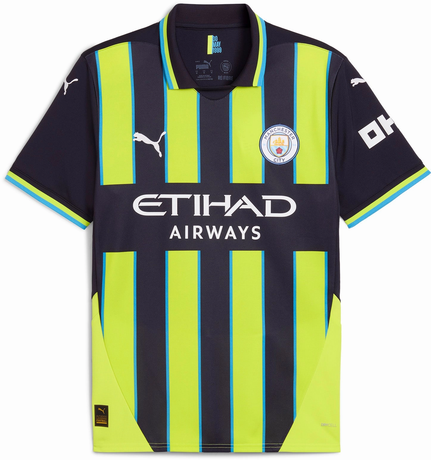 Men's Manchester City 2024/25 Away Replica Soccer Jersey Reinforced Seams