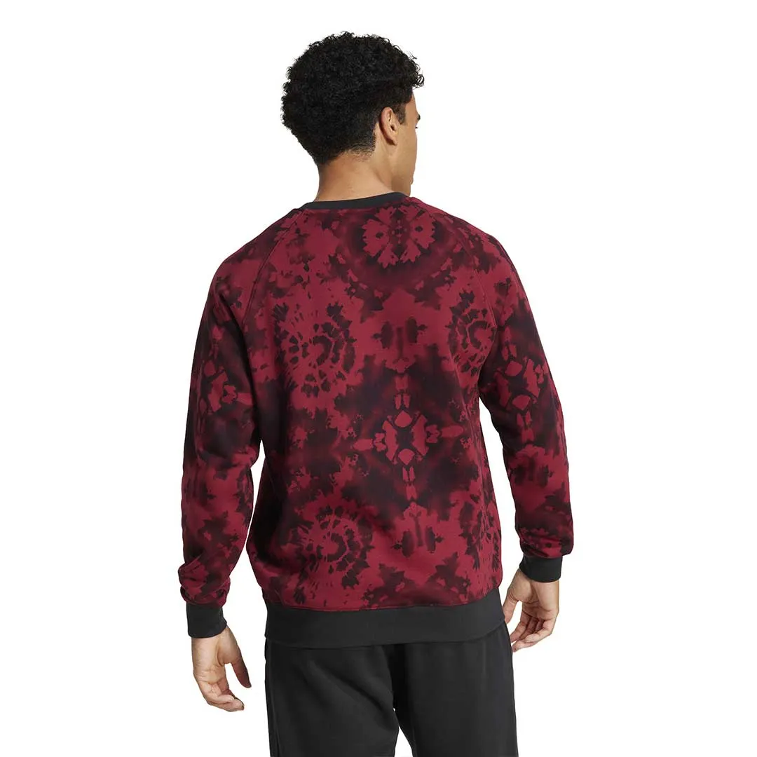 Anti Microbial Fiber Blend Layered Insulation System adidas - Men's Manchester United CNY Crew Sweatshirt (JF0364)