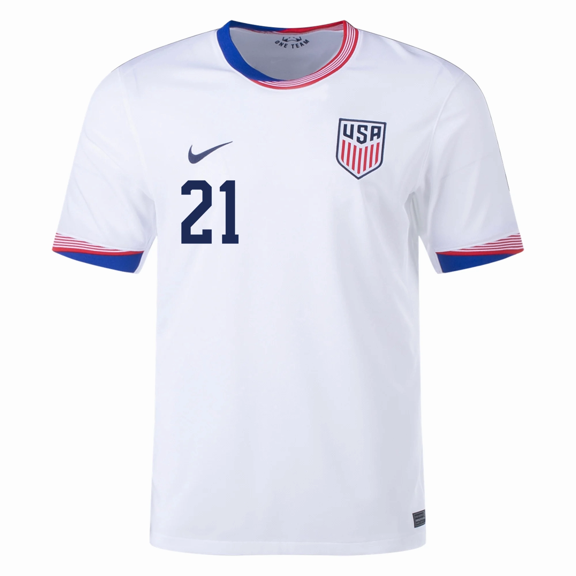 Athletic gear Quick Pull Nike United States Timothy Weah Home Jersey 24/25 (White)