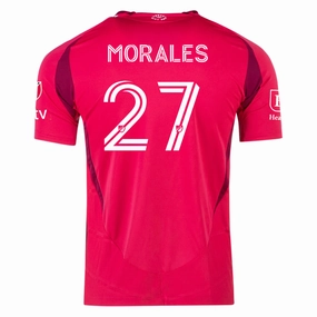 adidas Alfredo Morales St. Louis FC Authentic Home Jersey 25/26 (Power Pink) Seamless Knitting Layered Panel Design