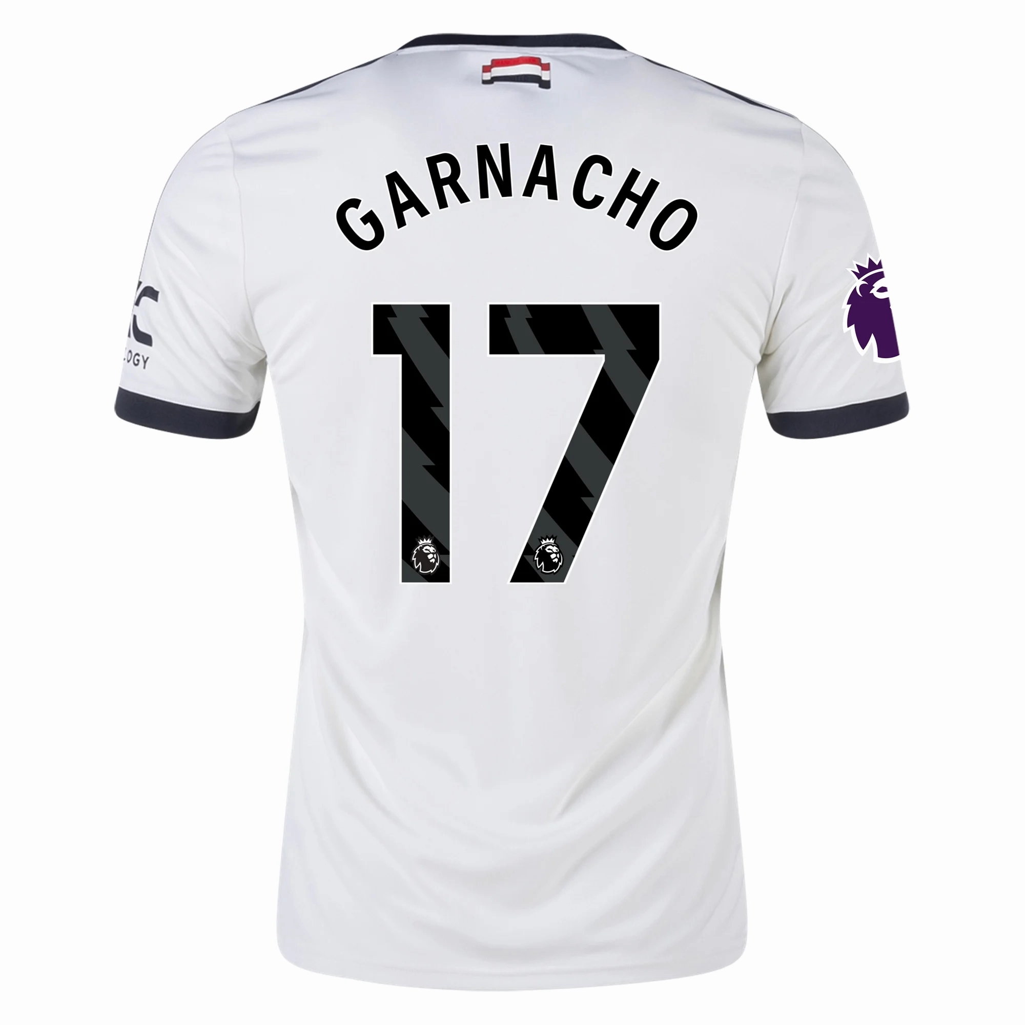 Essential Fit adidas Manchester United Alejandro Garnacho Third Jersey w/ EPL Patch 24/25 (Off White)