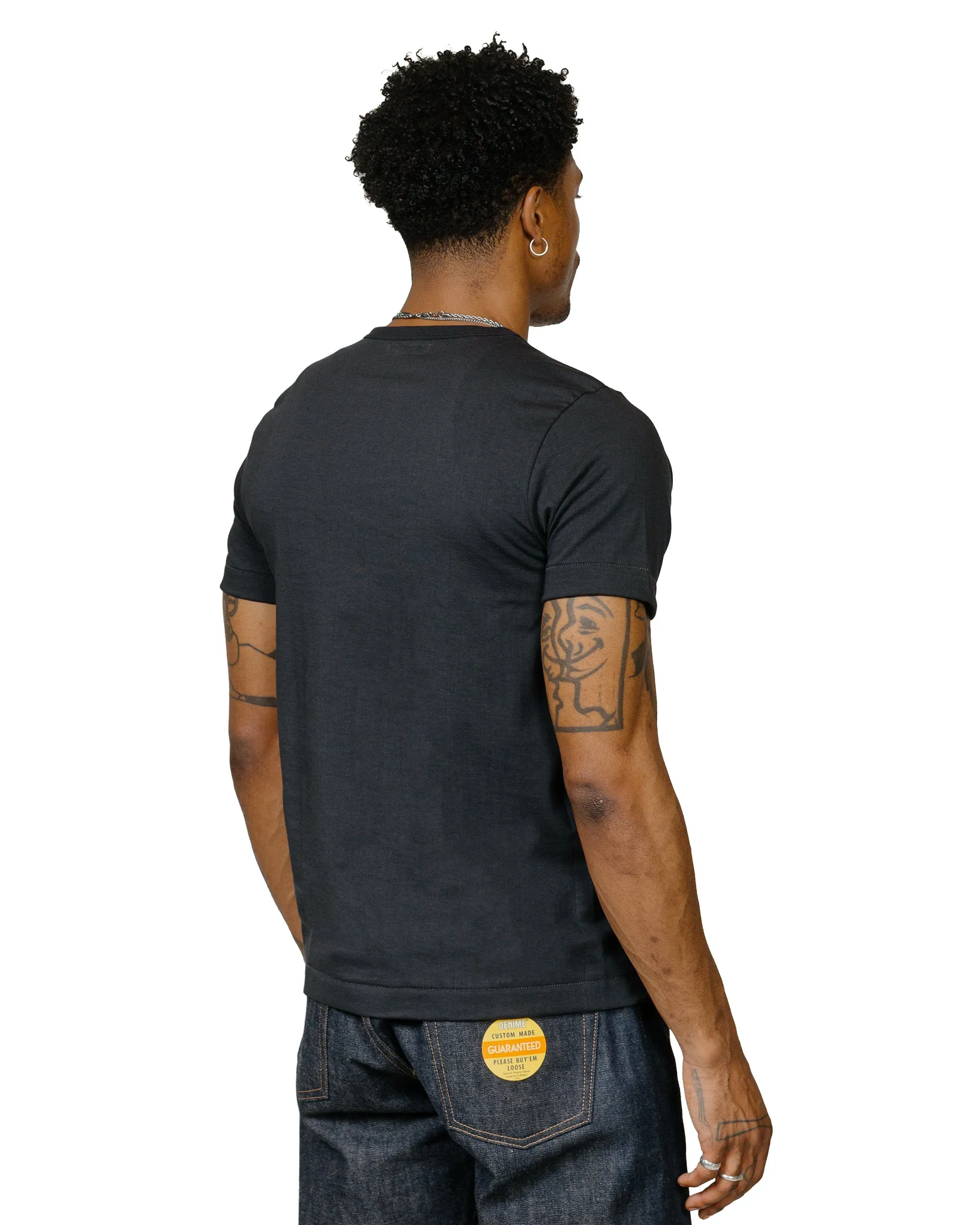 Merz B. Schwanen 215 Loopwheeled T-Shirt Charcoal Timeless Look Wear