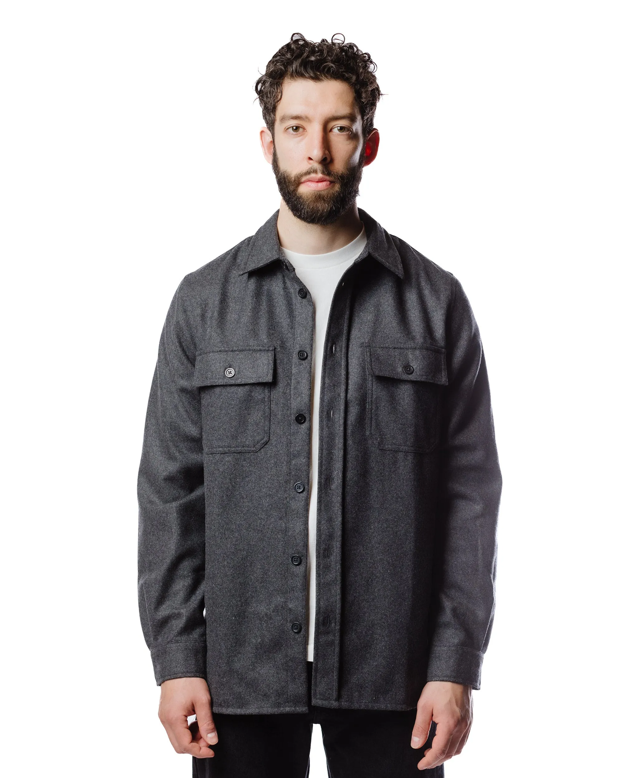 Casual Wear Norse Projects Silas Wool Charcoal Melange