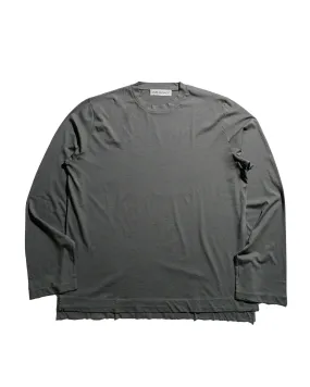 DoubleStitchedHem Breathable apparel Our Legacy Box Longsleeve Grey Sage Clean Jersey
