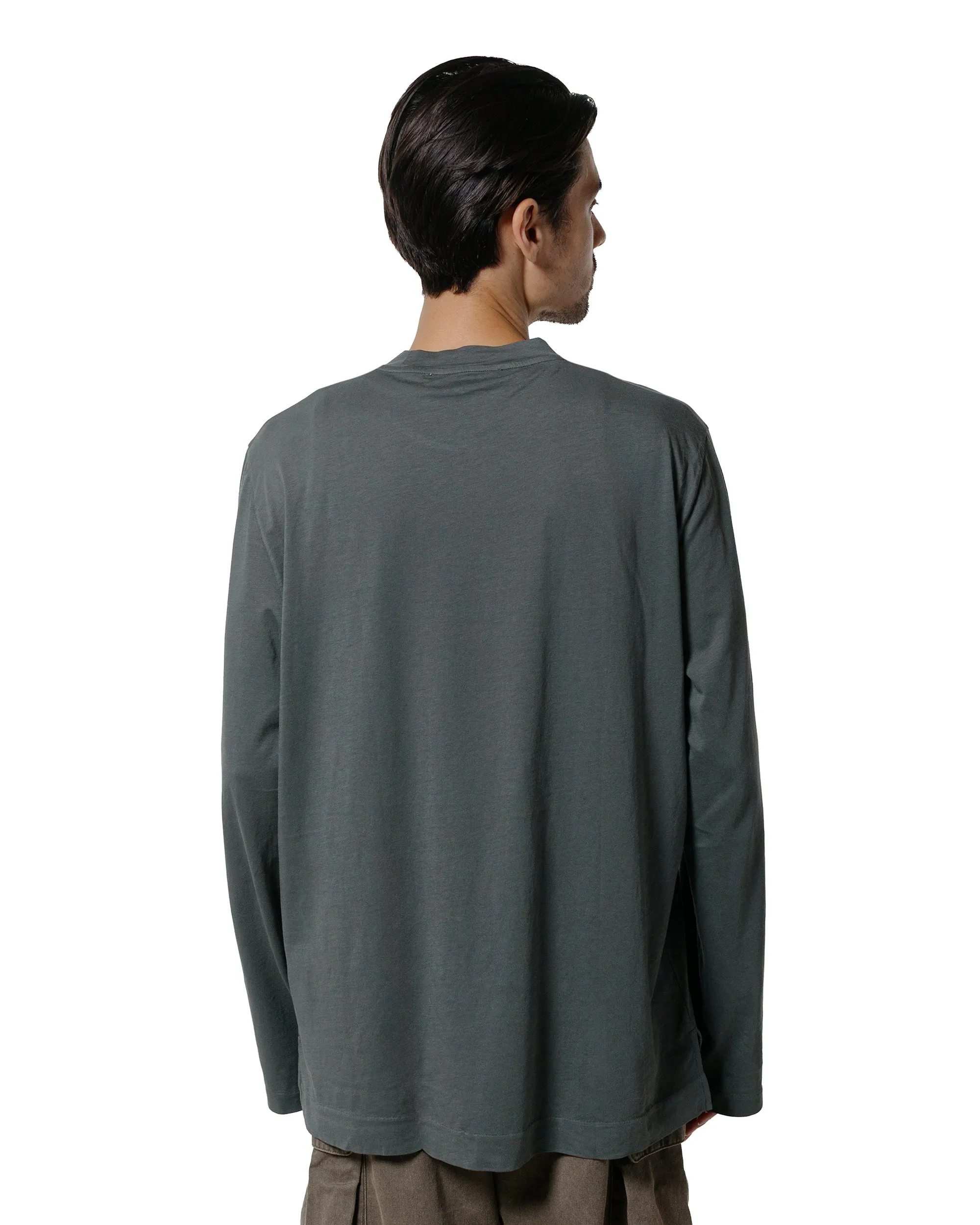 Our Legacy Box Longsleeve Grey Sage Clean Jersey Flexible Cuff Design Streetwear attitude