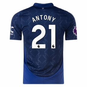Rapid Fit Breathe Zone adidas Manchester United Antony Away Jersey w/ EPL Patch 24/25 (Night Indigo)