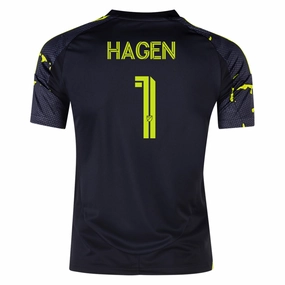 workout mode Quick Release Zipper Tech adidas Columbus Crew Nicholas Hagen Away Jersey 25/26 (Black/Yellow)