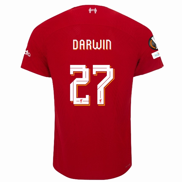 Moisture Lock Reservoir Nike Liverpool Authentic Darwin N???ez Vaporknit Match Home Jersey w/ Europa League Patches 23/24 (Red/White)