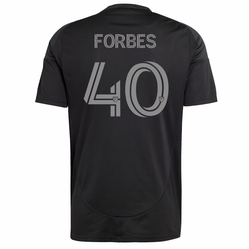 adidas Jahlane Forbes Charlotte FC Away Jersey 25/26 (Black) Ribbed Collar Style