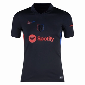 Nike Youth Barcelona Away jersey 24/25 (Black/University Red/Hyper Royal) Endurance Ready Easy Fit