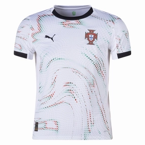 Comfort Fit Collar Puma Youth Portugal 2025 Away Jersey (Puma White/Puma Black)