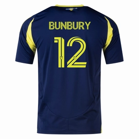 Eco Friendly Textile adidas Nashville Teal Bunbury Away Jersey 25/26 (Tena Blue)