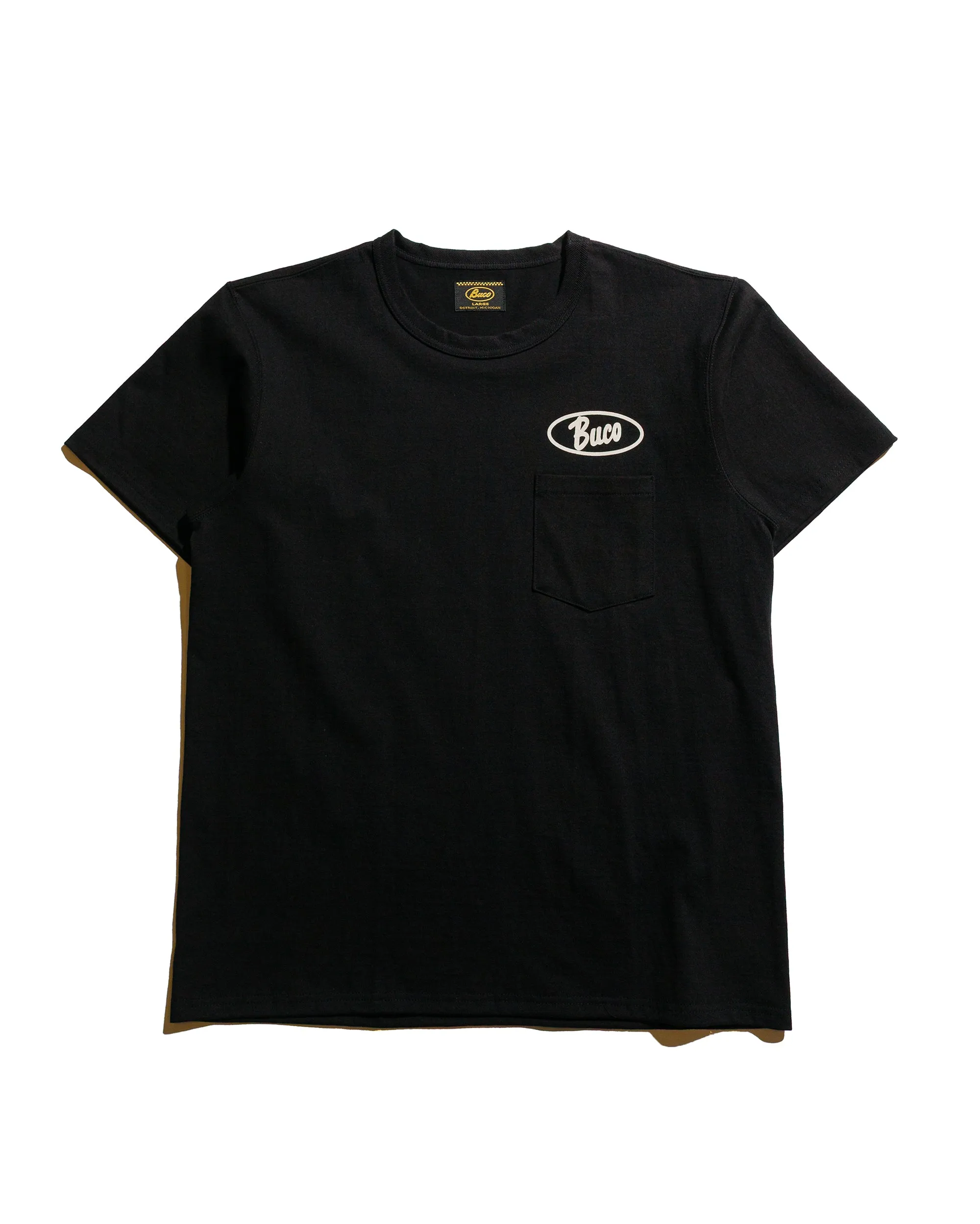 The Real McCoy's BC25005 Buco Tee / Enthusiast Black Smart Fit