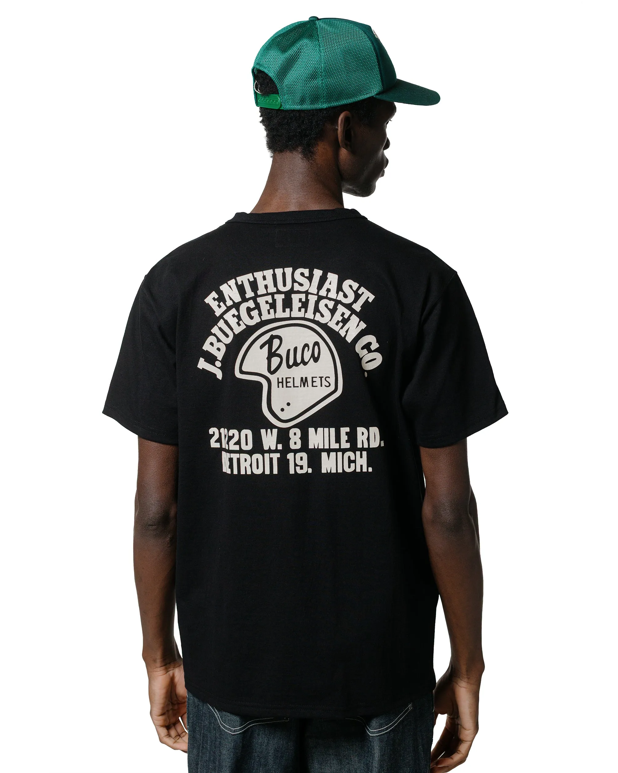 The Real McCoy's BC25005 Buco Tee / Enthusiast Black UVProtectionFinish Active Style Trend