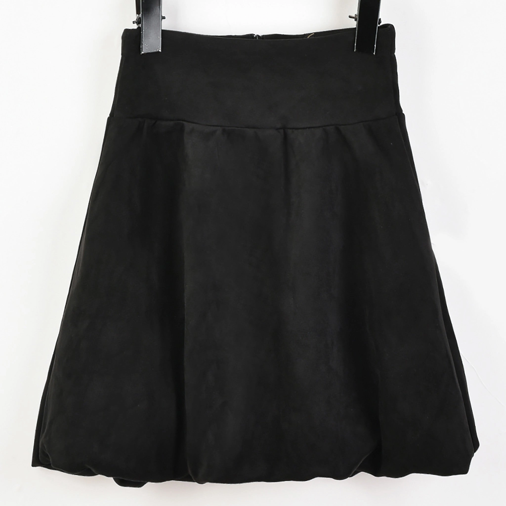 Velvet Balloon Skirt Streetwear Look Vibrant color