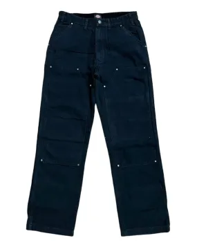 StretchWaistband Relaxed Jeans Dickies Skateboarding Relaxed Fit Double Knee Pants - Black