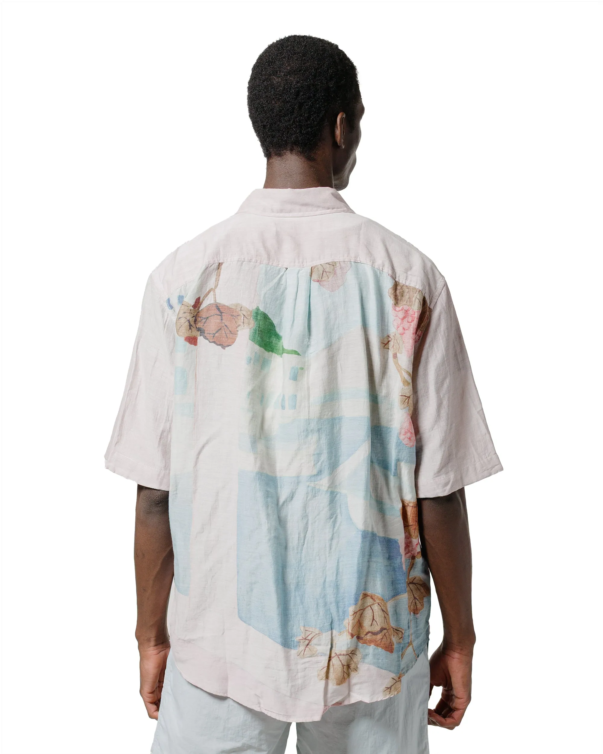 Our Legacy Beyond Shirt Shortsleeve Marina Vista Print Cotton Silk Perfect Fit Versatile Layering Piece