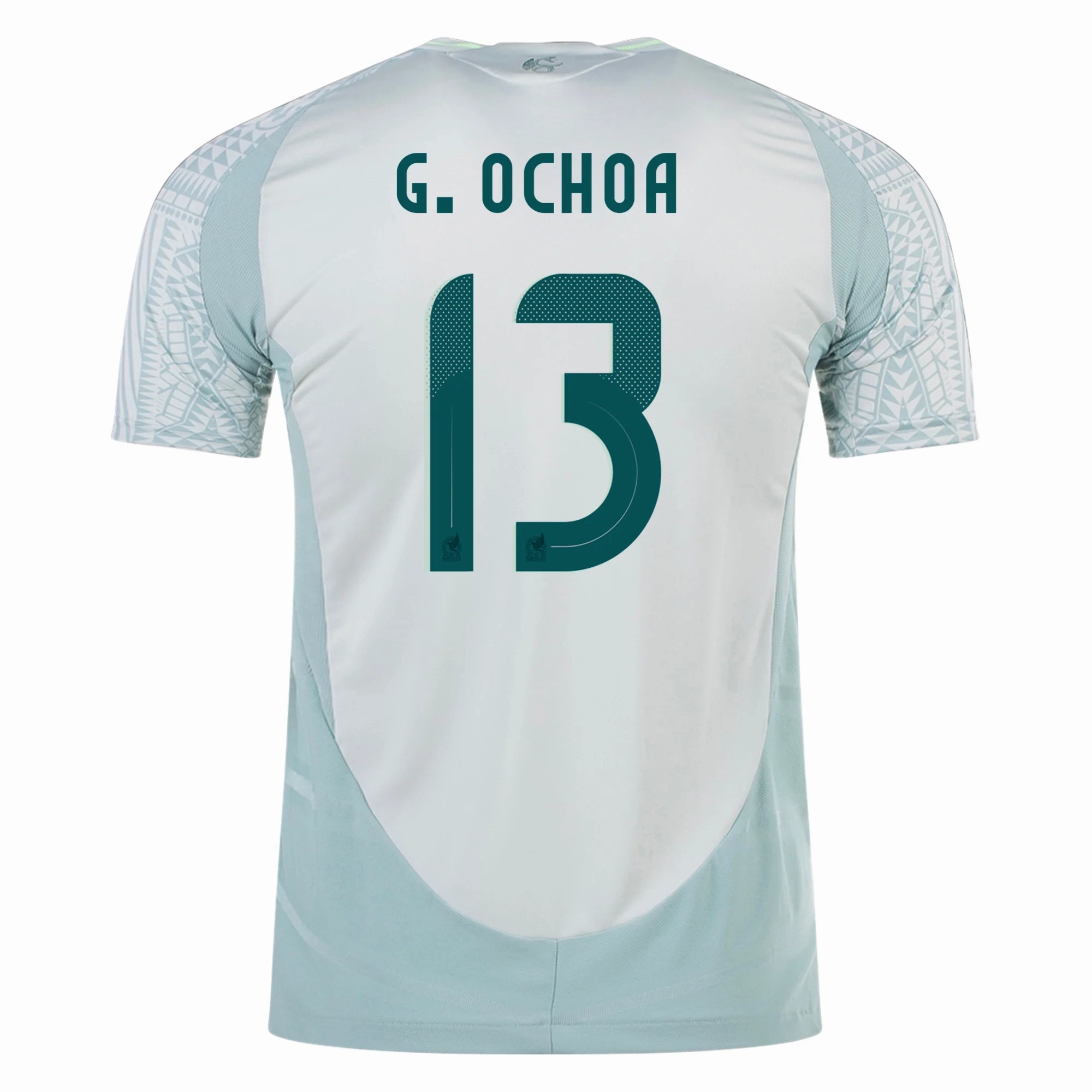 Flexible Knit Construction adidas Mens Mexico Authentic Guillermo Ochoa Away Jersey 24/25 (Linen Green)