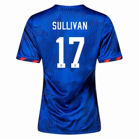Bemberg Collar Finish Ventilated Back Panels Nike Womens United States Andi Sullivan 4 Star Away Jersey 23/24 w/ 2019 World Cup Champion Patch (Hyper Royal/Loyal Blue)