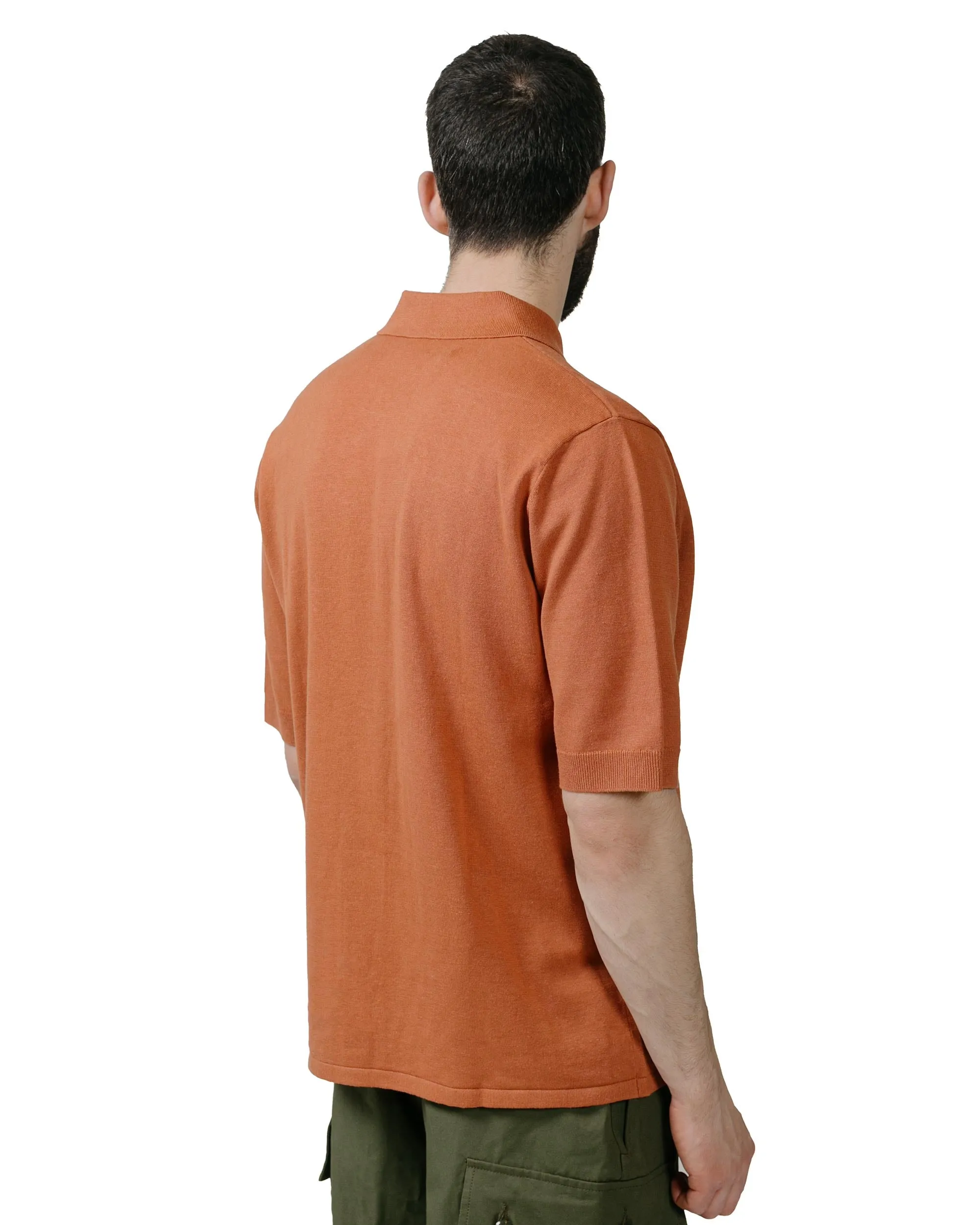 Norse Projects Rollo Cotton Linen SS Shirt Red Clay Seasonal Fashion Thermoregulating Fabric