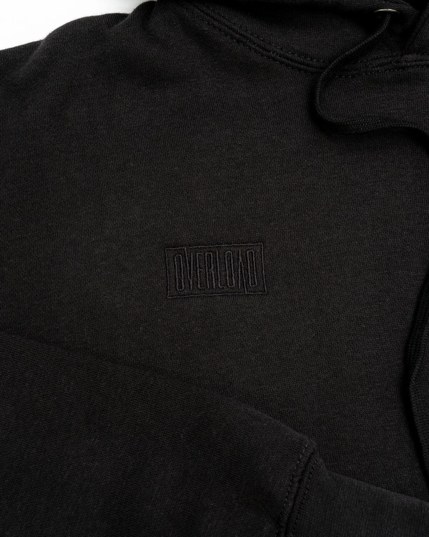 Mom Soft Boss Vibe Overload Box Logo Embroidered Pullover Hoodie - Black / Black