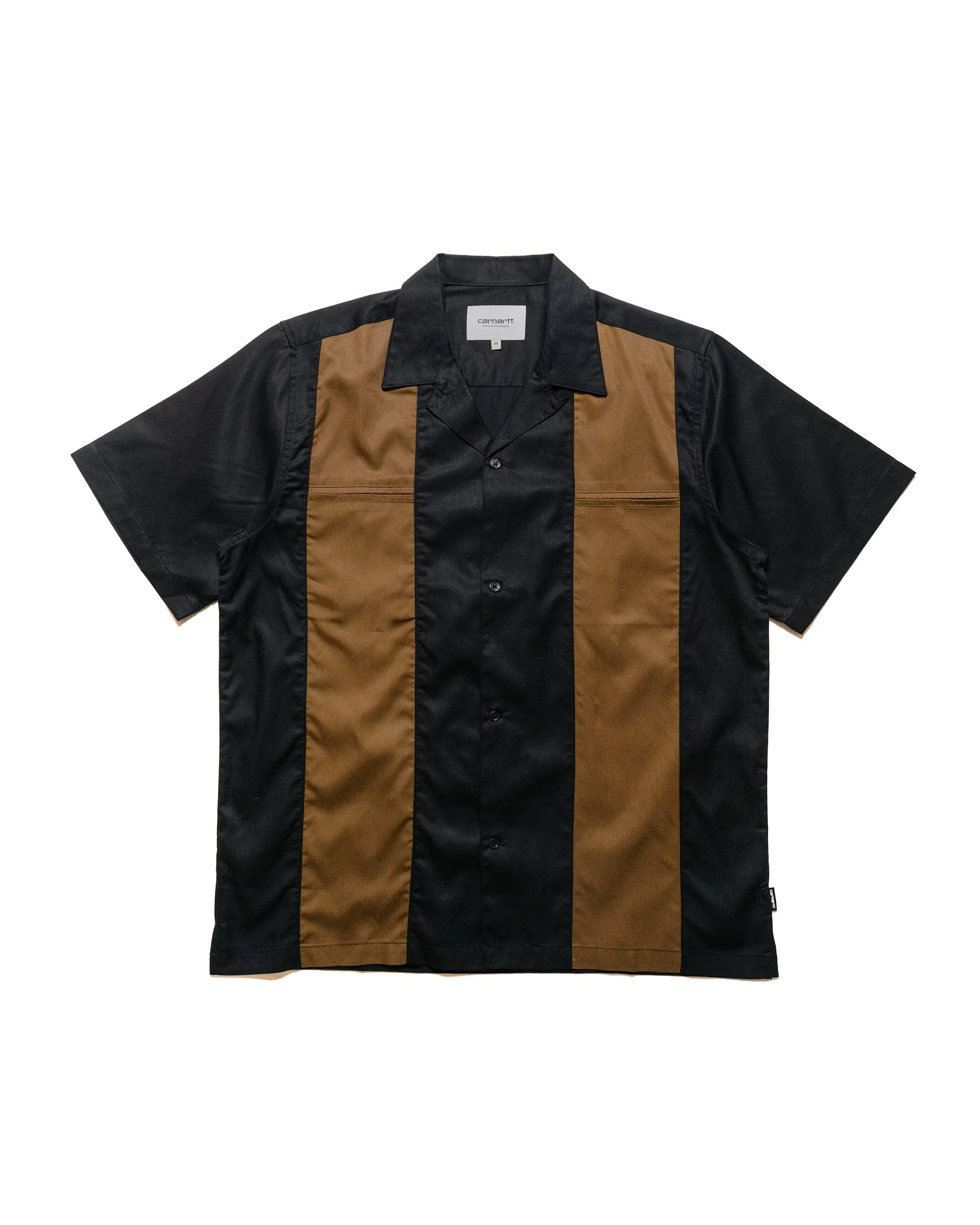 Carhartt W.I.P. Durango Shirt Black/Lumber Embroidered Logo Compact Packing