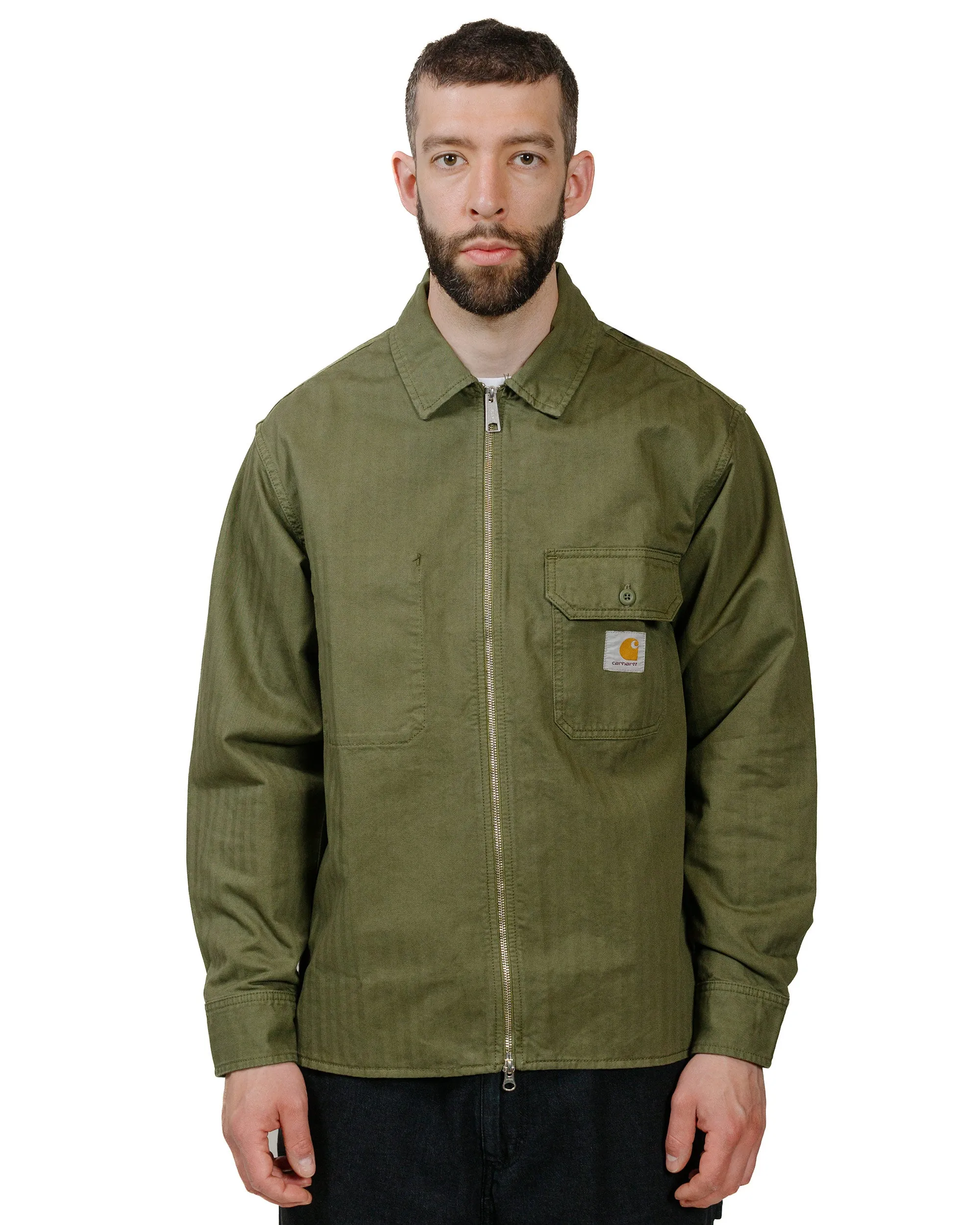 Raw edge Tagless Design Carhartt W.I.P. Rainer Shirt Jacket Dundee Garment Dyed