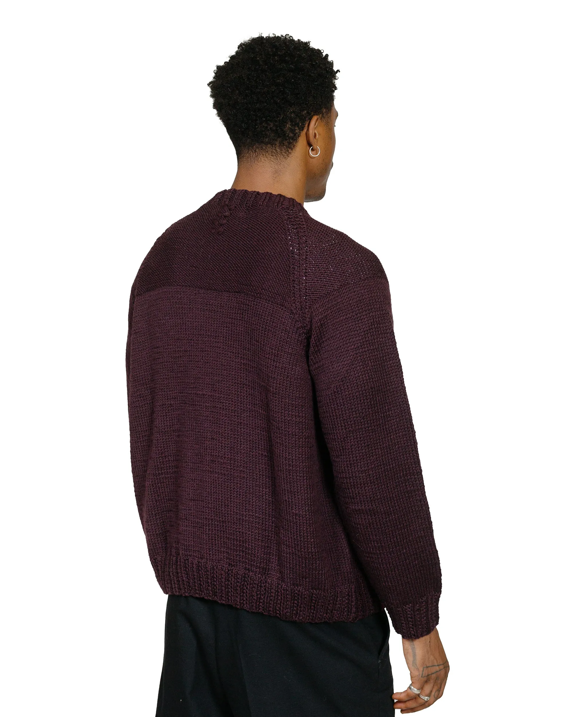 Functional Style product skiing suitability CASEY CASEY Mix Stitch Jumper Wooly Blackberry