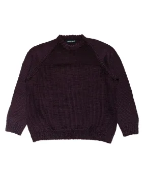 appropriate for autumn CASEY CASEY Mix Stitch Jumper Wooly Blackberry