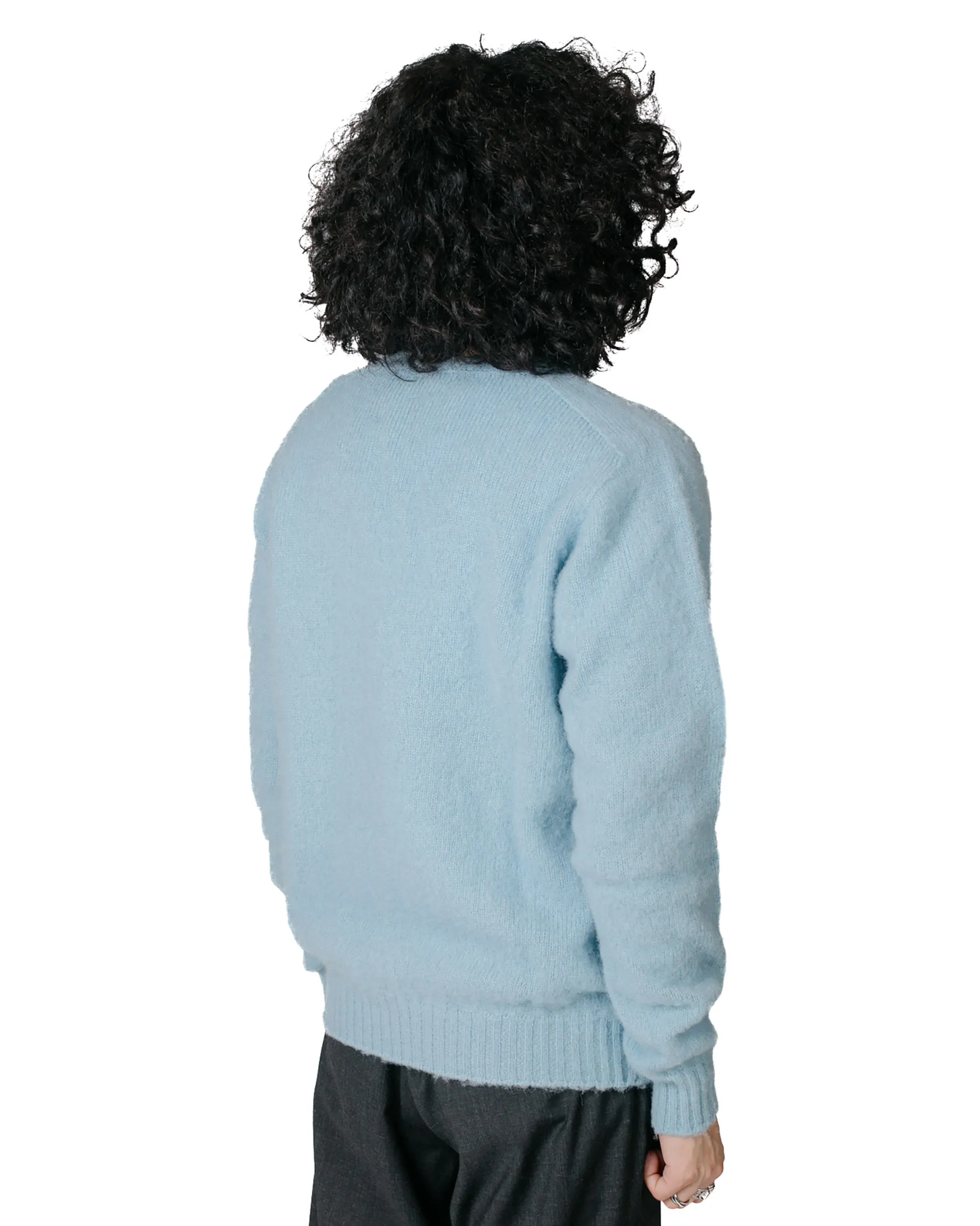 Core Relaxed Howlin' Shaggy Bear V Neck Soft Blue