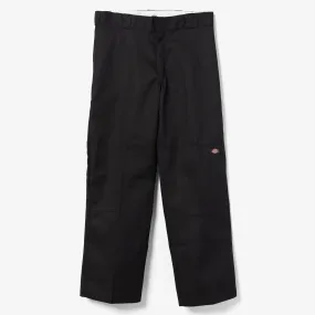 TearResistant Material Sunset Scene Double Knee Work Pants (Black)
