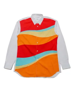 Comme des Gar?ons SHIRT Coloured Stripe Shirt White Mix High-Quality Material