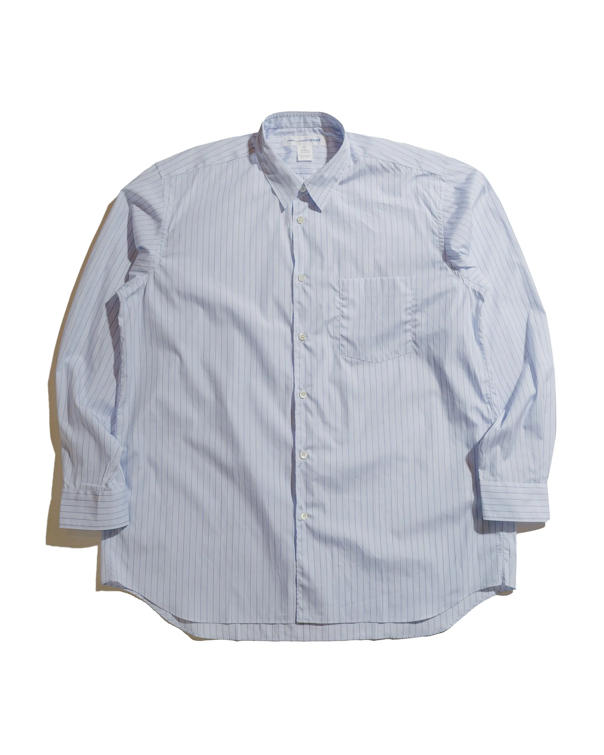 Comme des Gar?ons SHIRT Wide Classic Shirt Stripe 127 Graphic Art Solid Hue