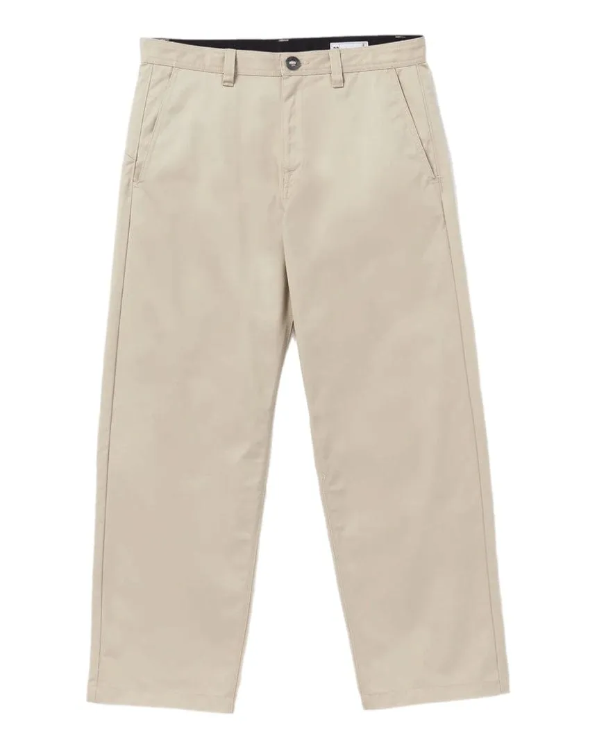 Volcom Frickin Skate Chino Pants - Light Khaki Fire Glow NoIrritationSeams