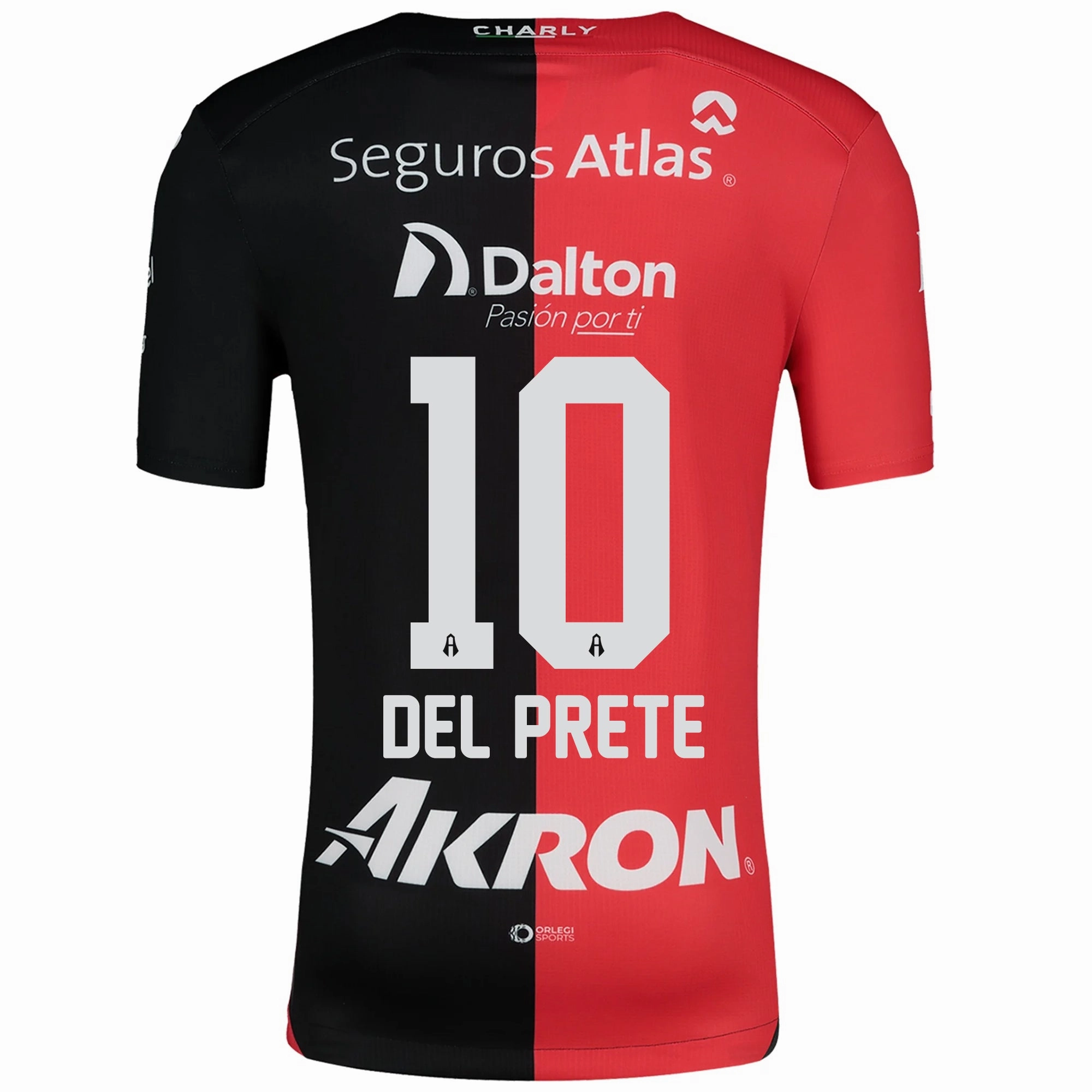 Charly Atlas Gustavo Del Prete Home Jersey 24/25 (Red/Black) Ultra Flex Ribbed Trim Anti Static Treatment