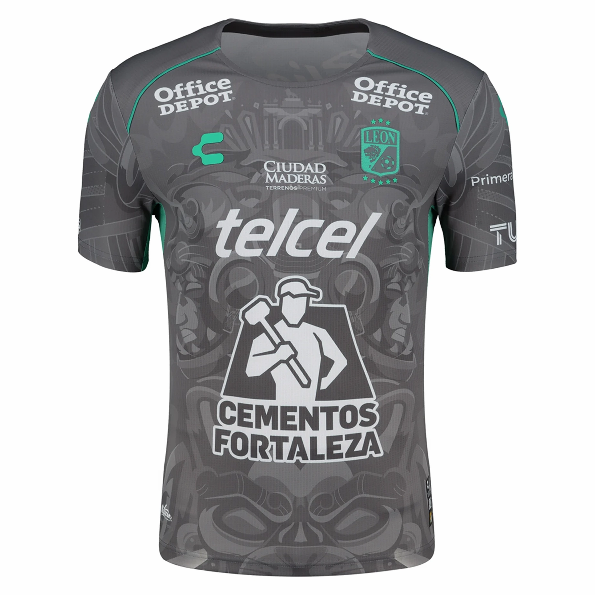 Charly Carlos Cisneros Leon Third Jersey 24/25 (Grey/Green) Tagless Neckline Design Ultra Comfort