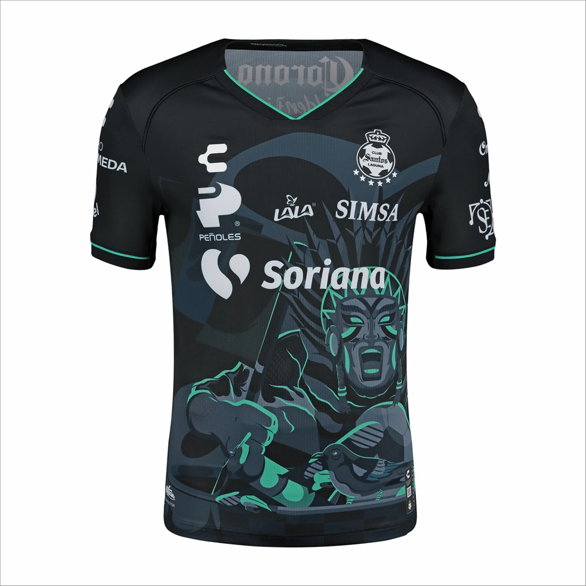 Reinforced Shoulder Structure No Pressure Charly Choco Lozano Santos Third Jersey 24/25 (Black/Grey)