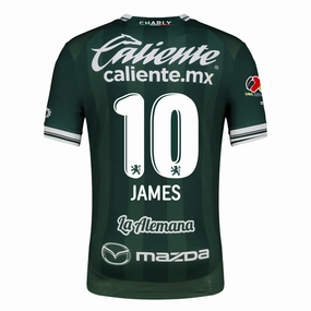 Vapor Transfer Fabric Charly James Rodriguez Men's Leon FC Home Jersey 25/26 w/ BBVA Liga Patch (Green)