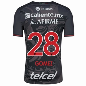 Charly Jesus Gomez Xolos de Tijuana Third Jersey 24/25 (Black/Red) Functional Performance Low Bulk Design