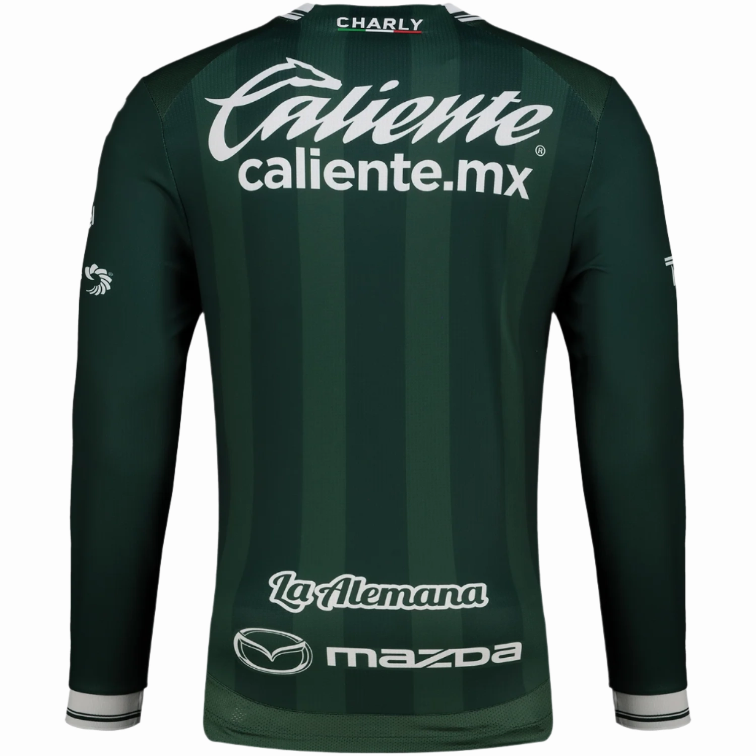Charly Le??n 25/26 Long Sleeve Home Jersey (Dark Green) Ribbed Collar Style All-day Comfort