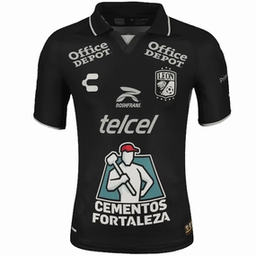 Charly Leon Away Jersey 23/24 (Black/Grey) Quick Adapt Fibers Temperature Regulating Fabric