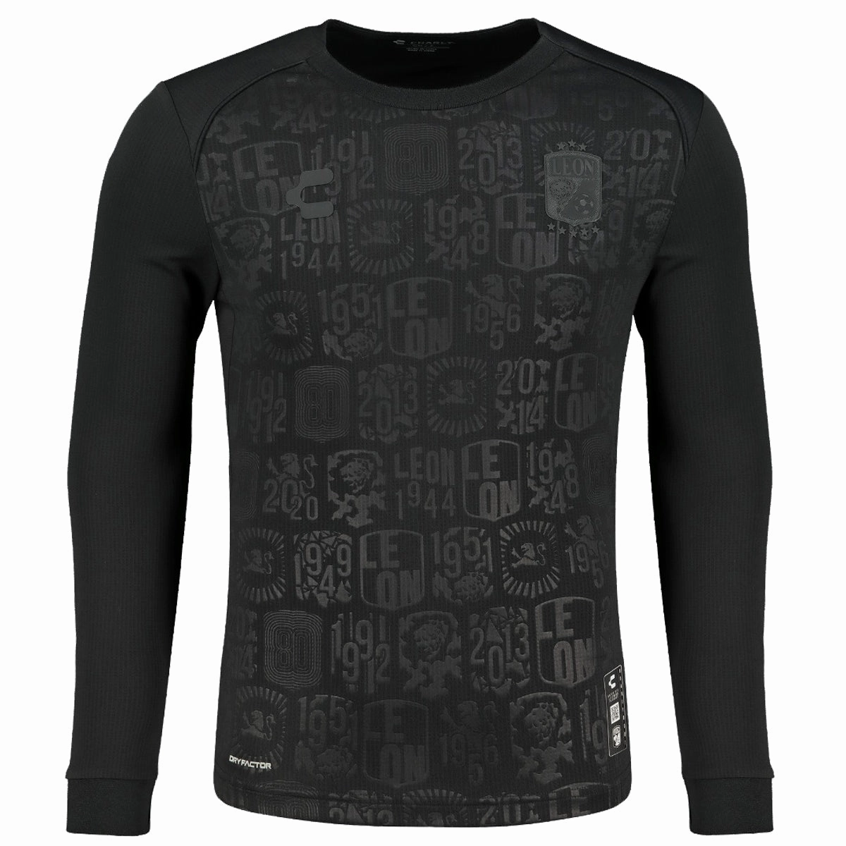 Charly Leon Long Sleeve 80th Anniversary Special Edition Jersey 24/25 (Black/Black) Bonded Seamless