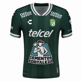 Charly Men's Leon FC Home Jersey 25/26 (Green) Athletic Performance Enhancement Four Way Stretch Material