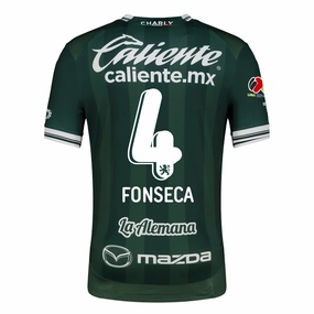 Charly Nicolas Fonseca Men's Leon FC Home Jersey 25/26 w/ BBVA Liga Patch (Green) Game Utility Quick Release Tag