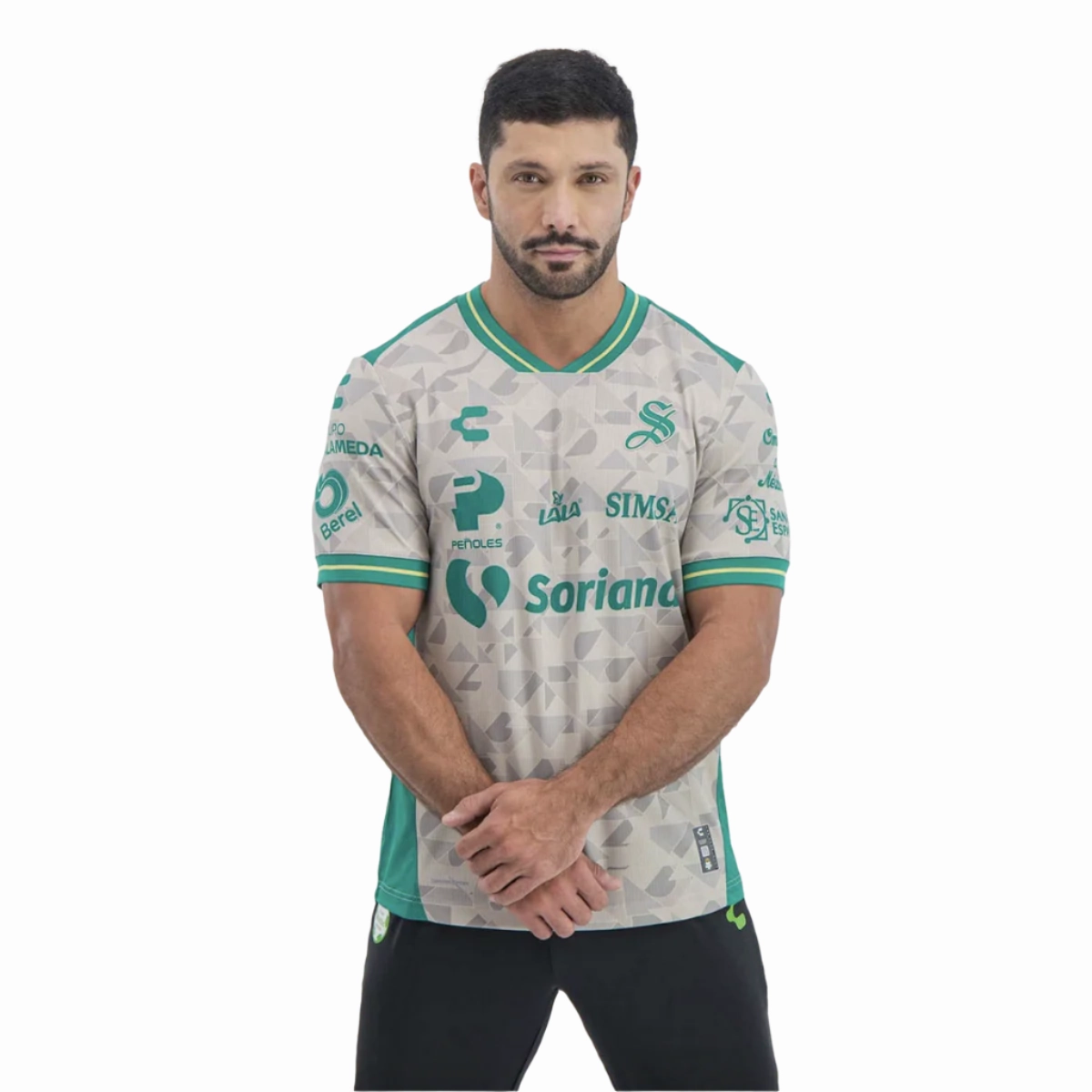 Abrasion Defensive Layer clean look Charly Santos 25/26 Away Jersey (Sand)