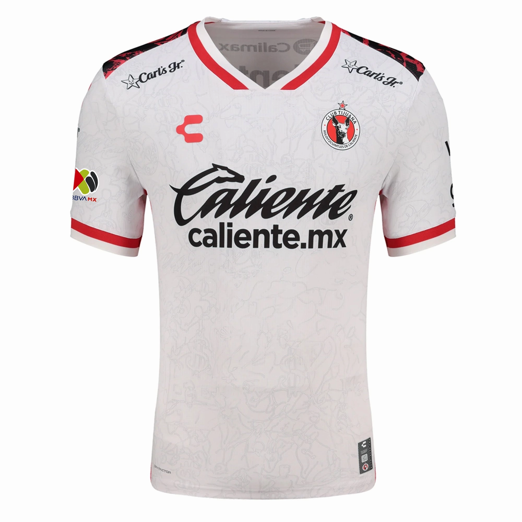 Charly Unai Bilbao Men's Xolos De Tijuana Away Jersey 25/26 w/ BBVA MX Patch (White) Boost Fit
